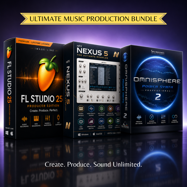FL Studio 25 + Nexus 5 + Omnisphere 2 Music Production Bundle | Lifetime Access