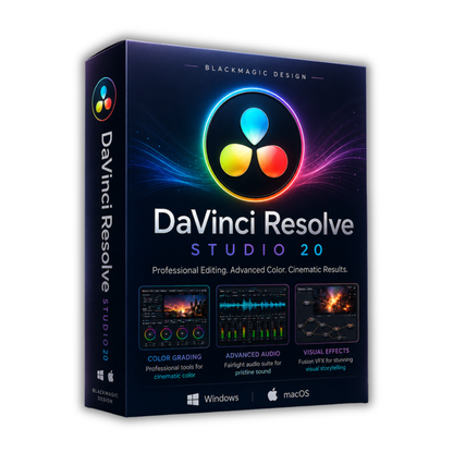 DaVinci Resolve Studio 20 + CapCut Pro + CorelDRAW 2026 | Video Editing & Design Bundle